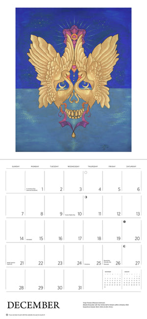 Day of the Dead: The Skull Paintings of Tino Rodriguez and Virgo Paraiso 2025 Wall Calendar