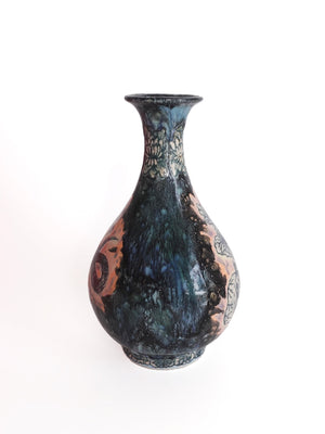 Snake + Lotus Blossom Yuhuchun Vase